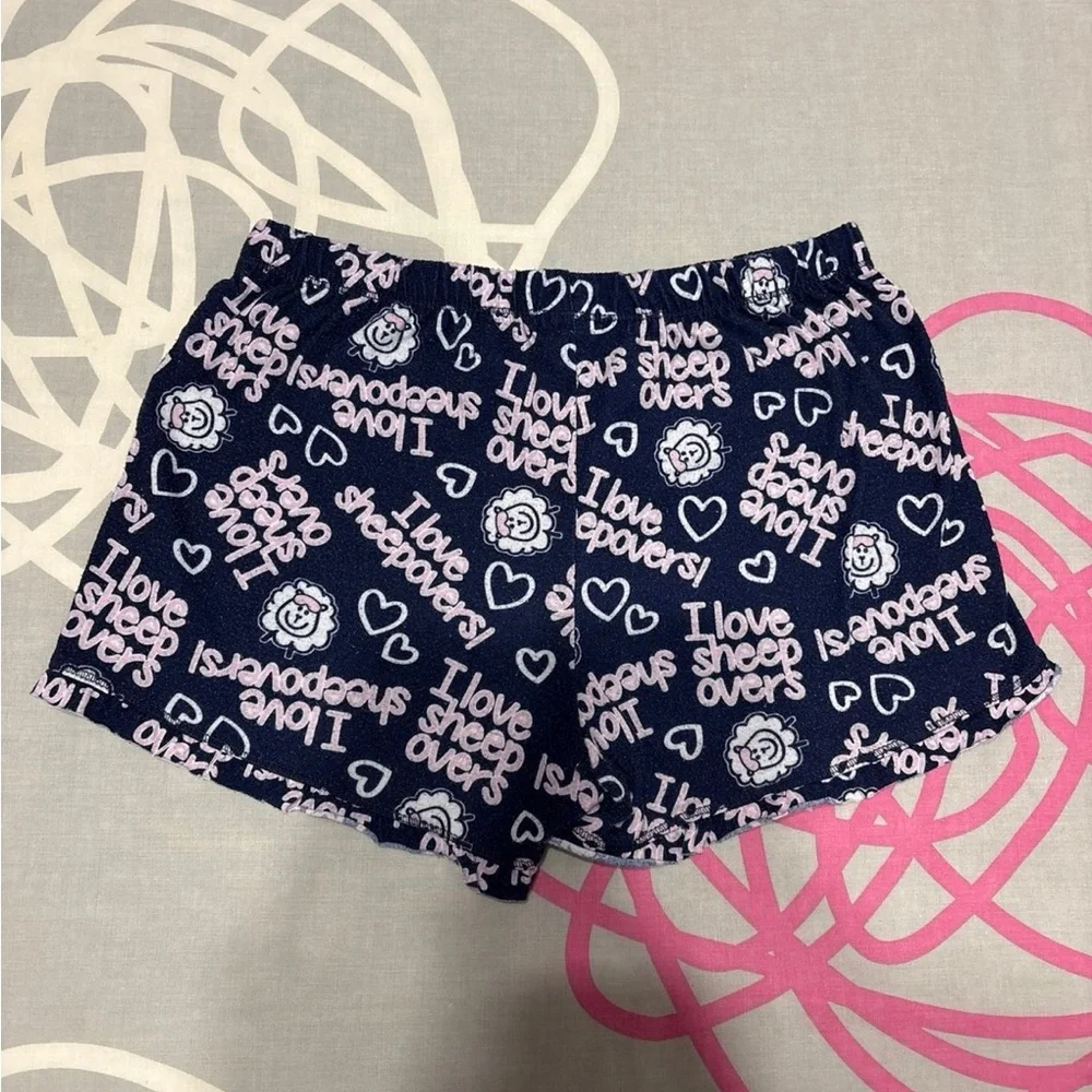 Justice Purple Pajama Set With Sheep Designs